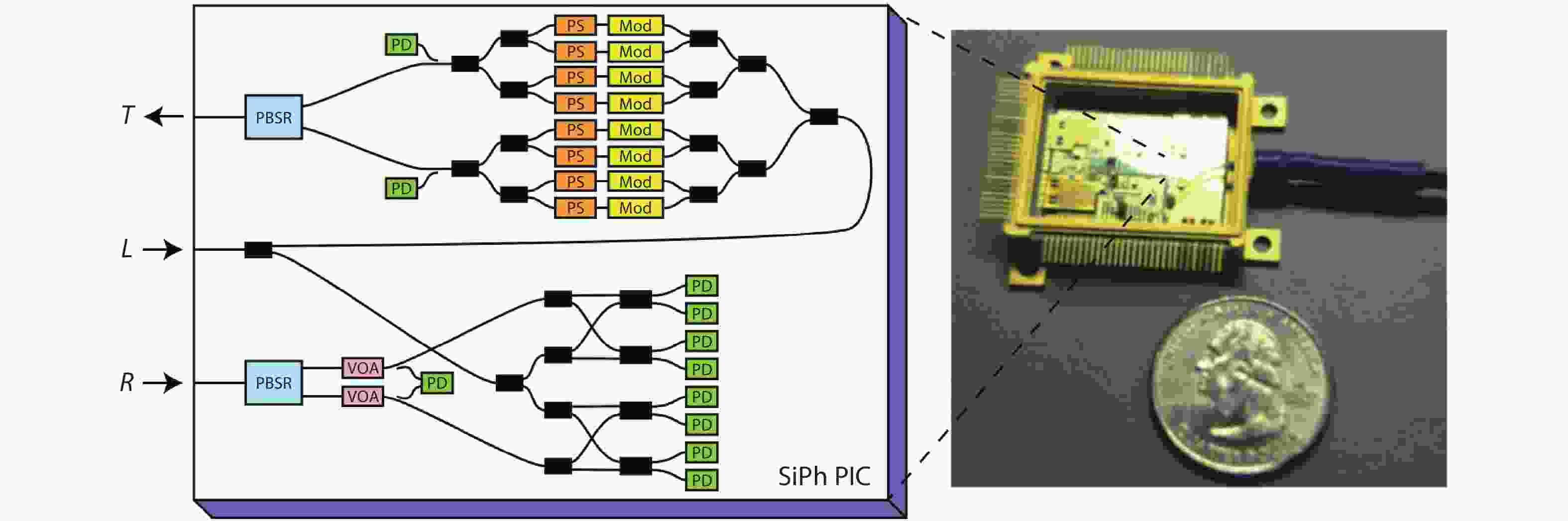 Silicon photonic transceivers for application in data centers